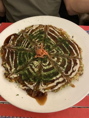 Vegan okonomiyaki  at TerraZen Centre in Amsterdam
