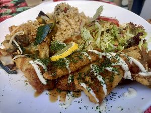 Vegan plate at TerraZen Centre in Amsterdam