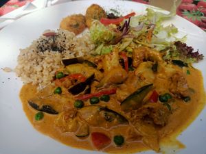 Jamaican plate at TerraZen Centre in Amsterdam