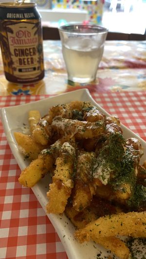 The house fries, absolutely delicious   at TerraZen Centre in Amsterdam