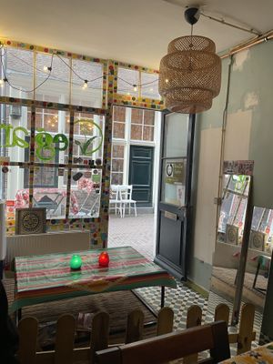 The cafe  at TerraZen Centre in Amsterdam