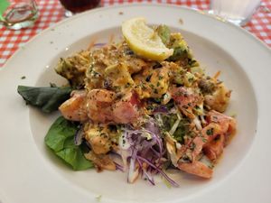 Avocado salat at TerraZen Centre in Amsterdam