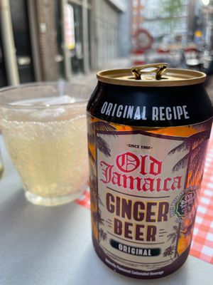Very tasty ginger beer at TerraZen Centre in Amsterdam