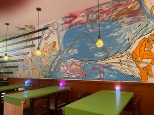 Indoor seating at TerraZen Centre in Amsterdam