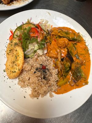 Jamaican curry  at TerraZen Centre in Amsterdam