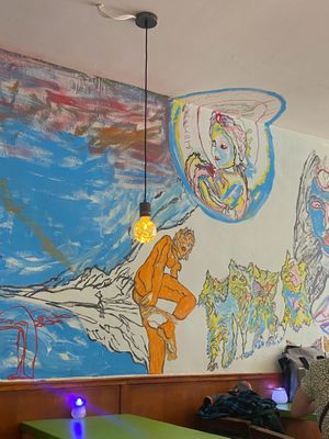 pretty wall art   at TerraZen Centre in Amsterdam