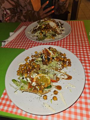 Chickpea tacos at TerraZen Centre in Amsterdam