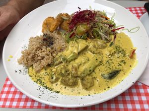 Jamaican plate at TerraZen Centre in Amsterdam