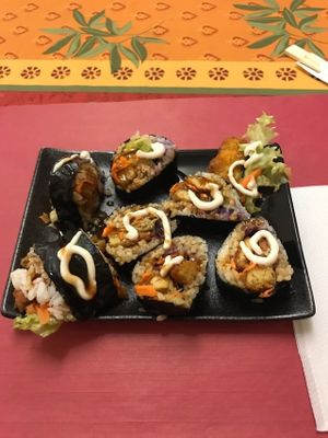 Vegan Sushis  at TerraZen Centre in Amsterdam