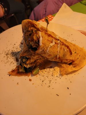 Roti wrap at TerraZen Centre in Amsterdam