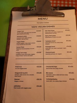 Menu 03/2024 at TerraZen Centre in Amsterdam