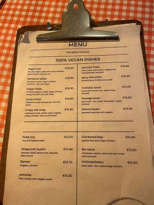 Menu 29/03/24 (1/3)  at TerraZen Centre in Amsterdam