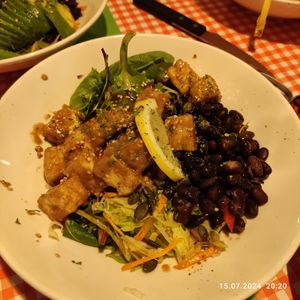 Tofu salad at TerraZen Centre in Amsterdam
