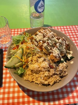 Tempeh bowl  at TerraZen Centre in Amsterdam