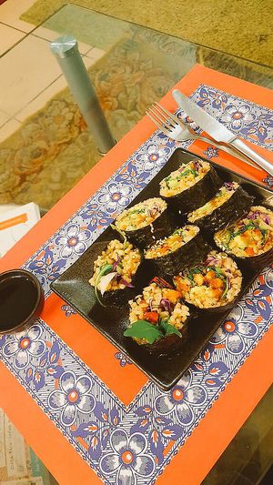 Sushi at TerraZen Centre in Amsterdam