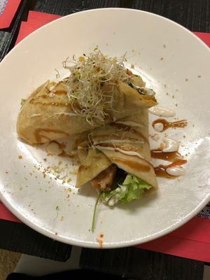 Crispy Roti Wrap at TerraZen Centre in Amsterdam