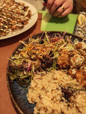 Fried Chicken & Rice at TerraZen Centre in Amsterdam