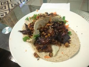 Tacos 11 euros at TerraZen Centre in Amsterdam