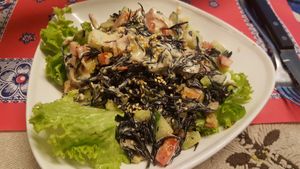 Seaweed salad. Taste like prawn cocktails in sauce at TerraZen Centre in Amsterdam