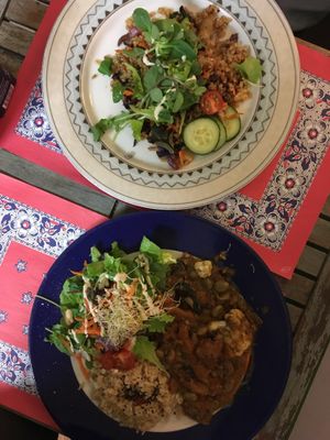 Fried Rice & Jamaican Plate. at TerraZen Centre in Amsterdam