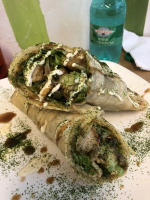 Roti chicken wrap - delicious!  at TerraZen Centre in Amsterdam