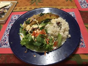 Jamaican plate at TerraZen Centre in Amsterdam