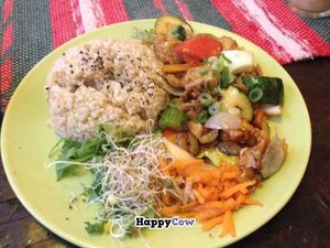 Sweet & sour vegan chicken at TerraZen Centre in Amsterdam