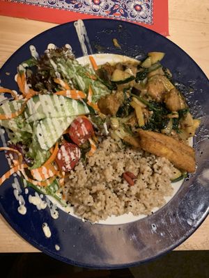 Jamaica plate - very fatty and expensive  at TerraZen Centre in Amsterdam