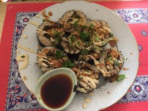 Dragon sushi at TerraZen Centre in Amsterdam