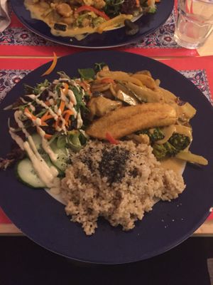 Curry goodness.  at TerraZen Centre in Amsterdam