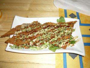 Crispy Vegan bacon at TerraZen Centre in Amsterdam