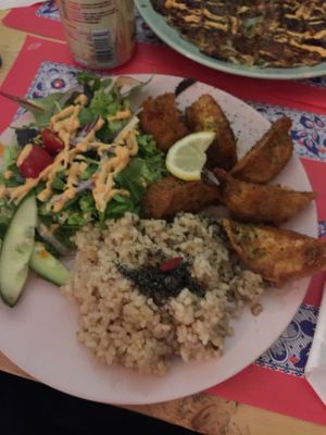 Gyoza plate at TerraZen Centre in Amsterdam