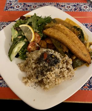 Amazing Jamaican food  at TerraZen Centre in Amsterdam