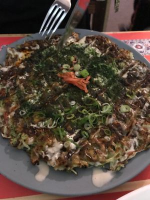 Okonomiyaki at TerraZen Centre in Amsterdam
