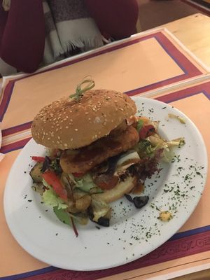 Vegan Burger at TerraZen Centre in Amsterdam