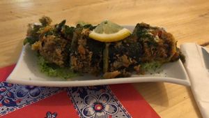 Cheese sticks at TerraZen Centre in Amsterdam