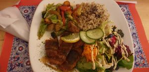 Vegan Plate at TerraZen Centre in Amsterdam