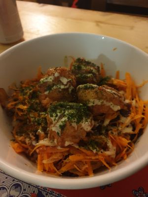 Chicken and rice at TerraZen Centre in Amsterdam