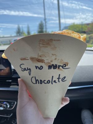 labeling to keep all crepes separated   at Cup & Crêpe in Everett