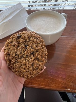 Vegan cookies and lattes!  at Cup & Crêpe in Everett