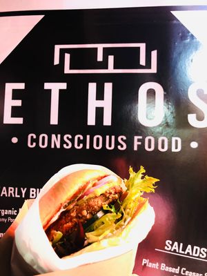 Kama Kuku Vegan Burger at Ethos Conscious Food in Nairobi