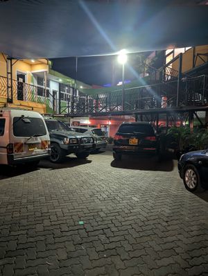 Head past the cars and under the bridge at Ethos Conscious Food in Nairobi