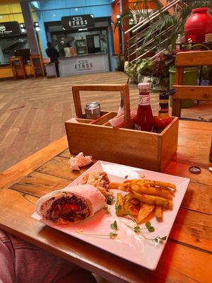 Awesome “meat” shwarma   at Ethos Conscious Food in Nairobi