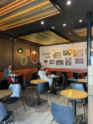 Indoor seating  at Kaffitar - Bankastræti in Reykjavik