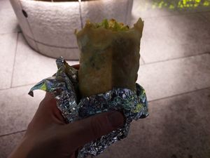 Spicy Korean burrito at Chopped Salad Day Nagoya in Nagoya