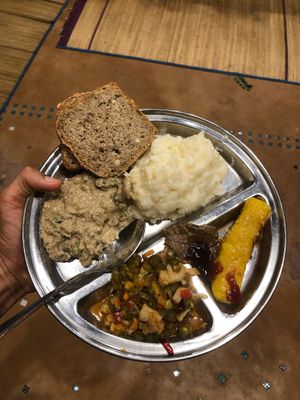 Soooo good! 🌱😊  at Sadhana Forest Seva Kitchen in Auroville