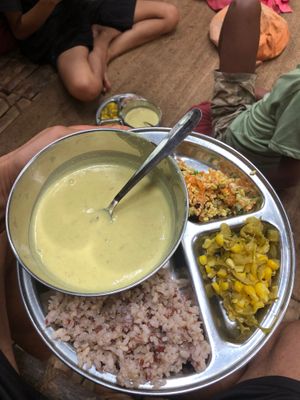 Yummy food at Sadhana Forest Seva Kitchen in Auroville