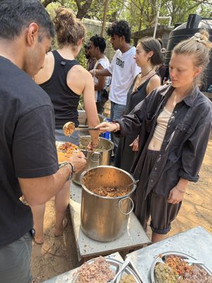   at Sadhana Forest Seva Kitchen in Auroville