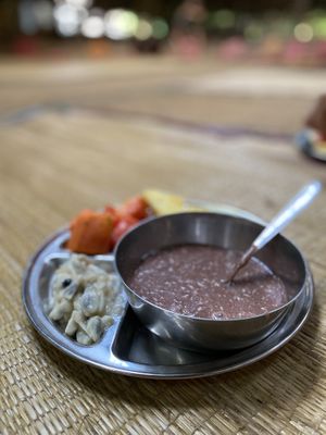 Breakfast  at Sadhana Forest Seva Kitchen in Auroville