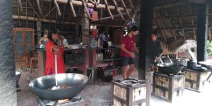Cooked with wood at Sadhana Forest Seva Kitchen in Auroville